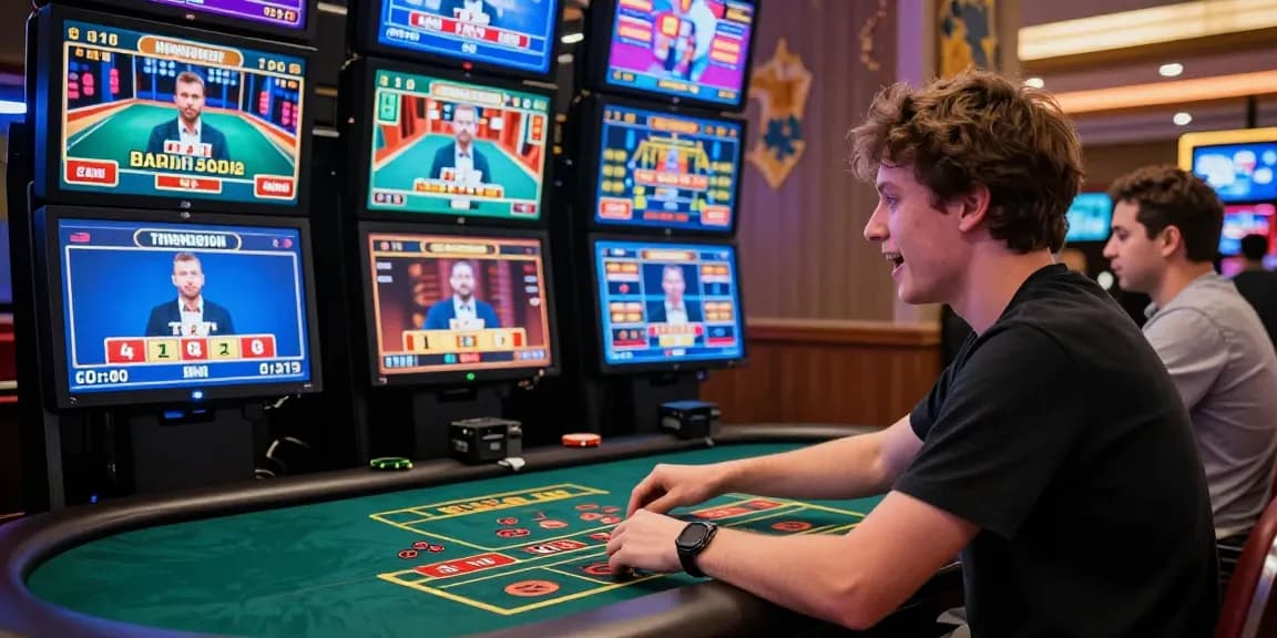 Exciting grandbetting live casino gaming scene with player engaged in high-stakes betting.