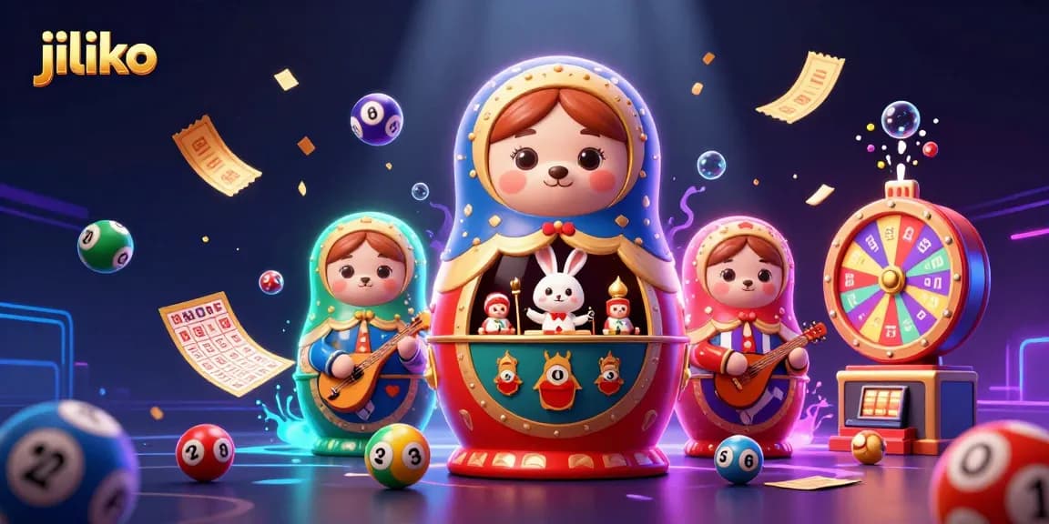 Engage with jiliko's vibrant gaming world featuring colorful lottery elements and interactive characters.