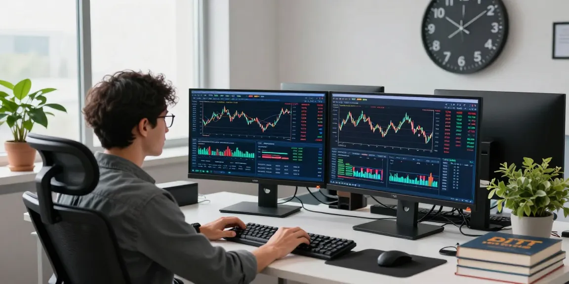 Торговля на платформе bitmex биржа в современном трейдинговом офисе с данными графиков на экранах.