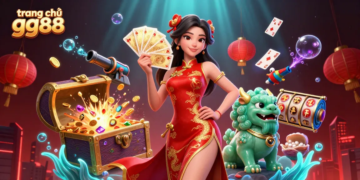 Experience the thrilling world of trang chủ gg88 with a vibrant platform showcasing golden playing cards and rich casino elements.