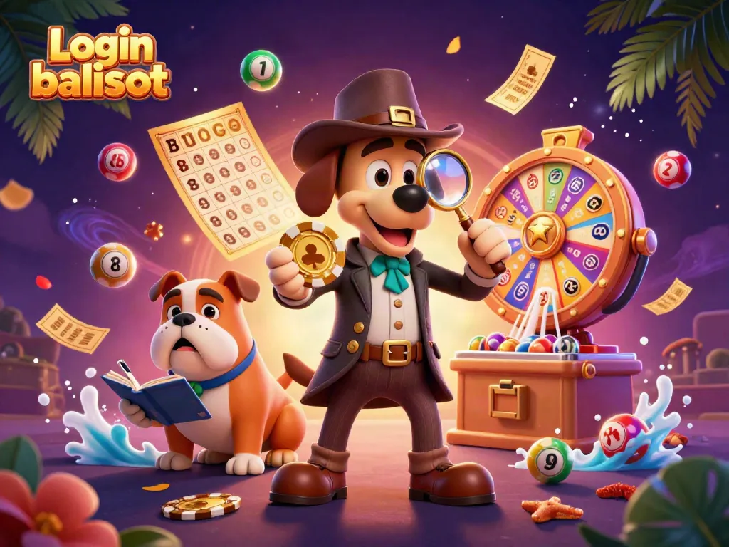 Engage with exciting games at Login balislot, featuring vibrant gambling elements and characters.