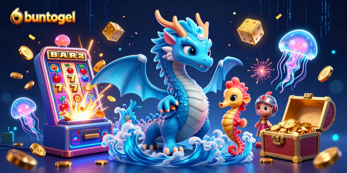 Play thrilling games at buntogel with an engaging underwater casino adventure featuring a dragon and seahorse.