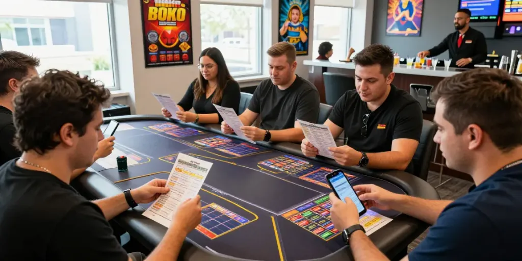 Engaged players enjoying the unsurtoto betting experience in a lively gaming lounge.