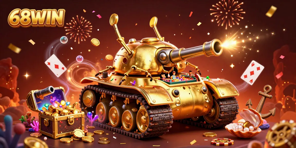 Experience thrilling gaming action at 68WIN with explosive visuals and vibrant casino elements.