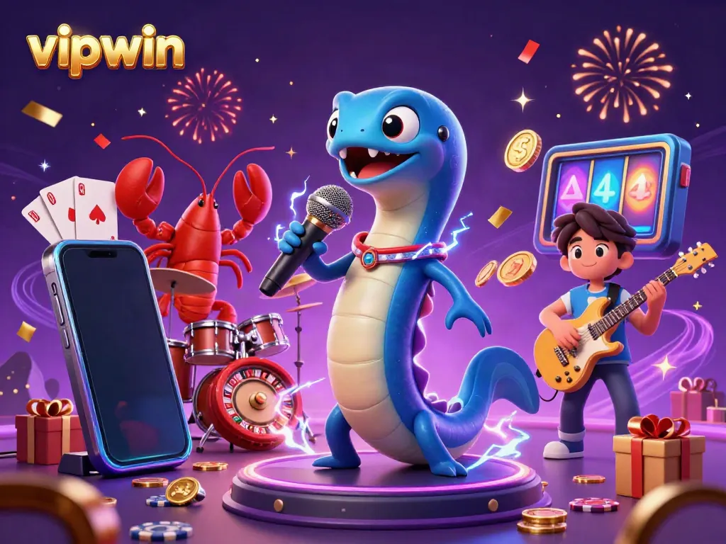 Experience the thrill of vipwin's underwater casino with colorful slot games and lively characters.