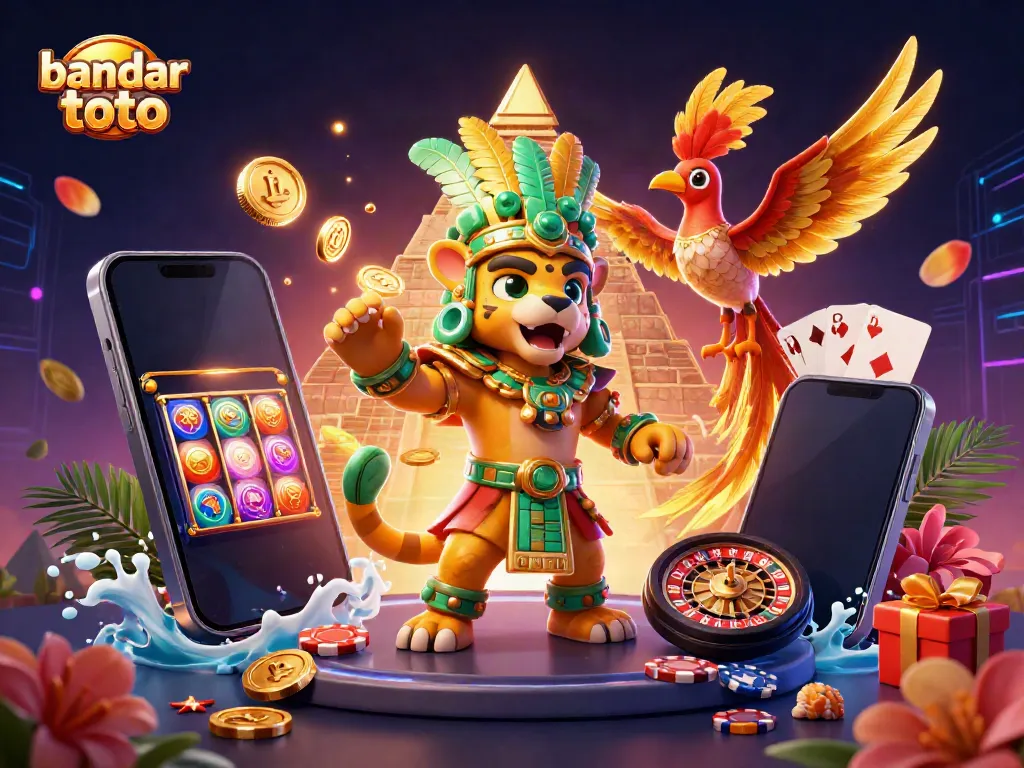 Bermain bandar toto dengan smartphone berukuran besar, menampilkan permainan slot 4D yang memikat dan berbagai fitur menarik.