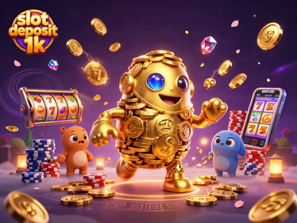 Experience the excitement of slot deposit 1k with vibrant 3D elements and dynamic action.