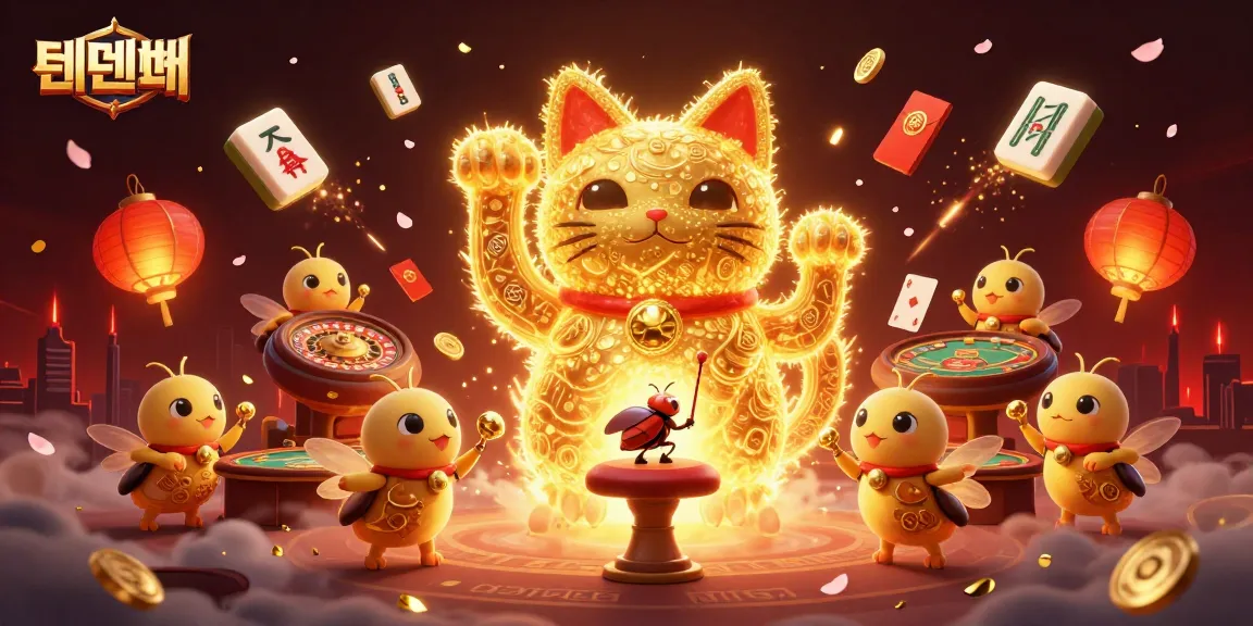 Experience successful gaming with 텐텐벳's engaging illustrations of casino adventures.