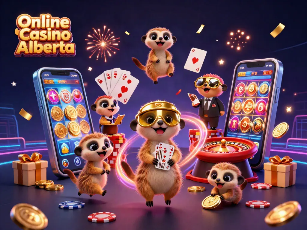 Play thrilling games at Online Casino Alberta with unique meerkat casino scene.