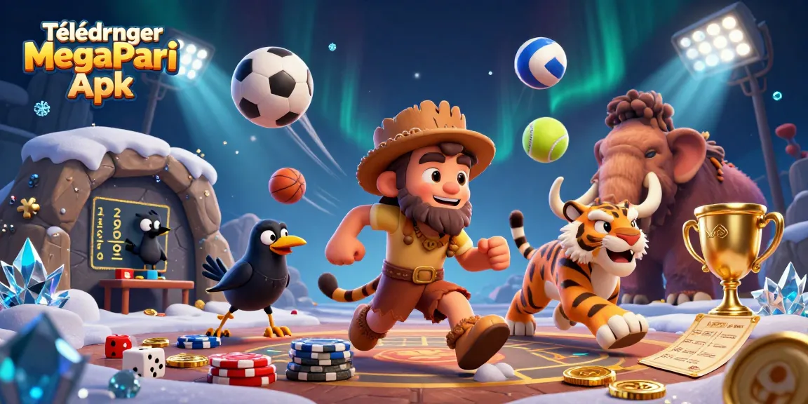 Télécharger MegaPari Apk pour des paris sportifs en toute sécurité avec des croupiers préhistoriques et des tigres.