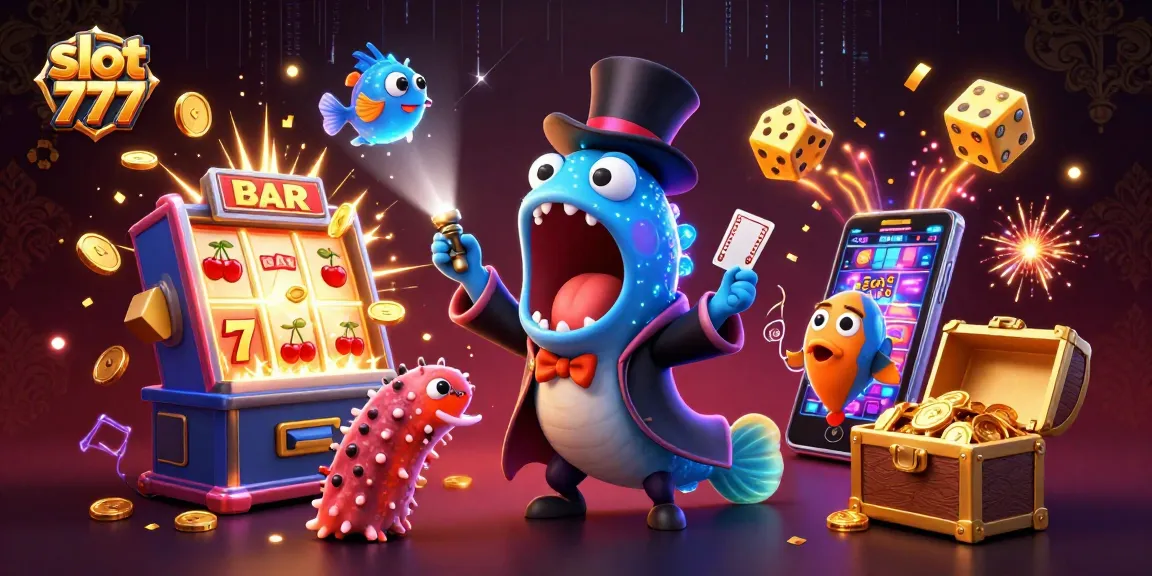 Watch slot 777 come alive as cartoon eels perform magic tricks with exciting casino elements!
