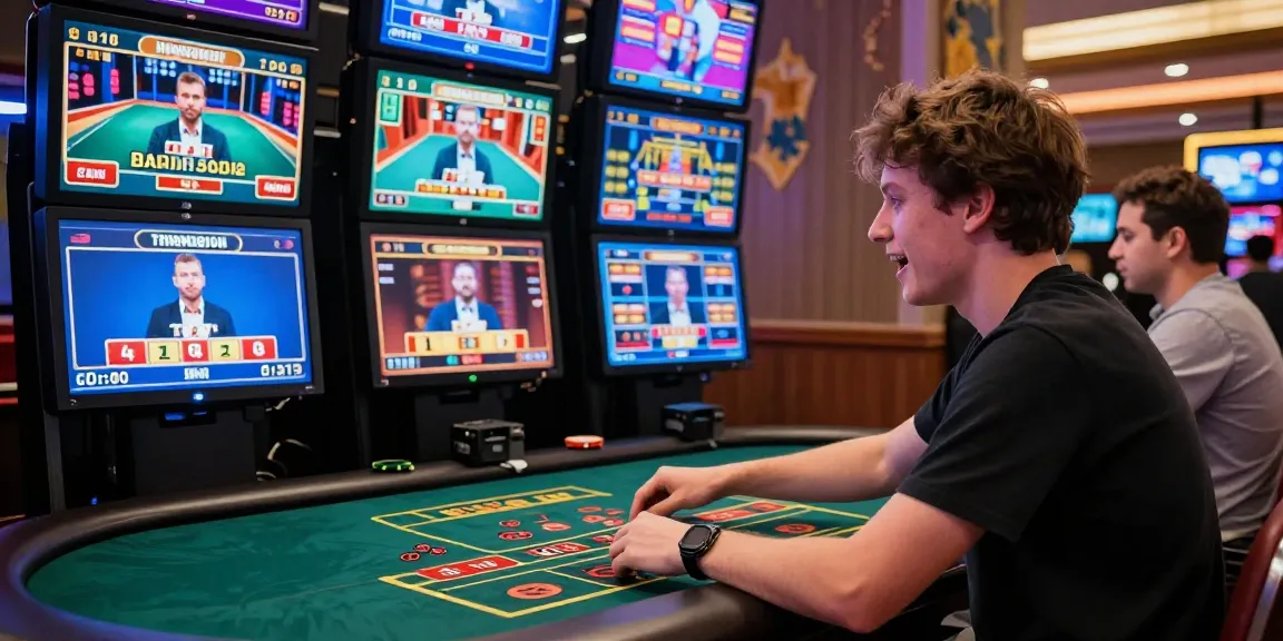 Exciting grandbetting live casino gaming scene with player engaged in high-stakes betting.