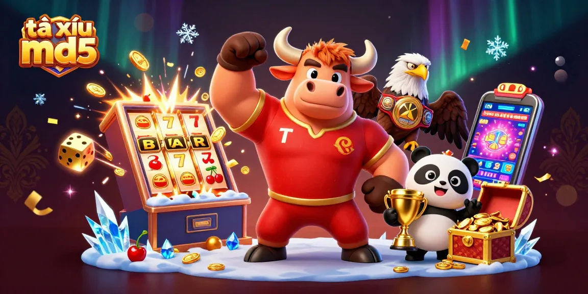 Engage in thrilling gameplay at tài xỉu md5 with vibrant characters and explosive jackpot visuals.