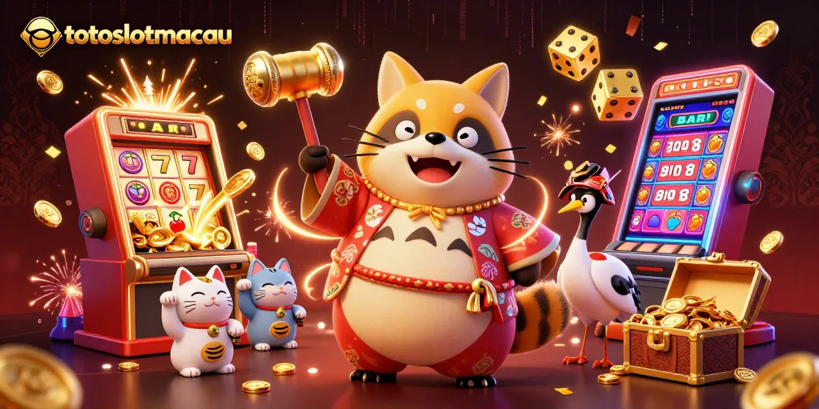 Spin the jackpot on totoslotmacau with lucky symbols and festive characters in vibrant action.