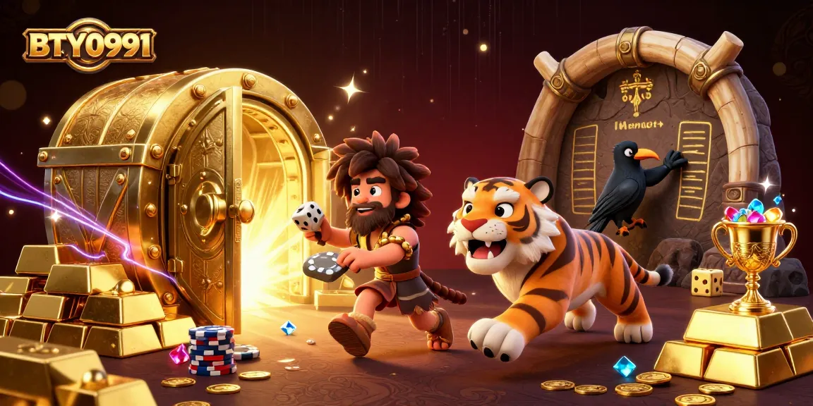 BTY0991 invites players to experience a vibrant prehistoric casino with wealth and excitement.